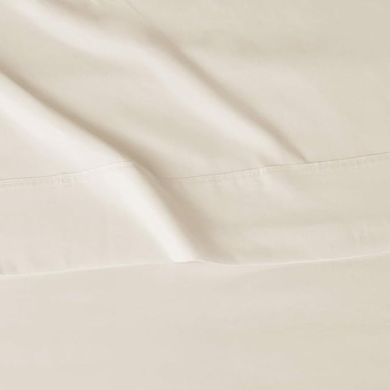 SEM B GRA 4 Pieces Sheet Set-100% Egyptian Cotton Bed Sheets 400 Thread Count Sateen Finish Luxuries Hotel Quality (Beige, Full) - Image 4