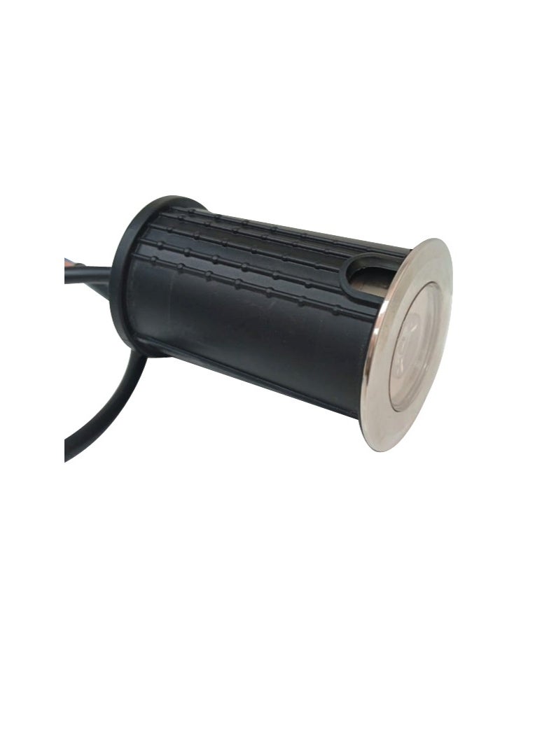 بل مرة مصباح أرضي تحت الماء LED بقوة 3 واط يعمل بجهد 12-24 فولت تيار متردد، أبيض دافئ. - Image 2