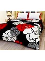 Talwar Home Dcor Talwar Home Dcor Microfiber Bunch Flower Prints Reversible Single Bed AC Blanket Multicolour 