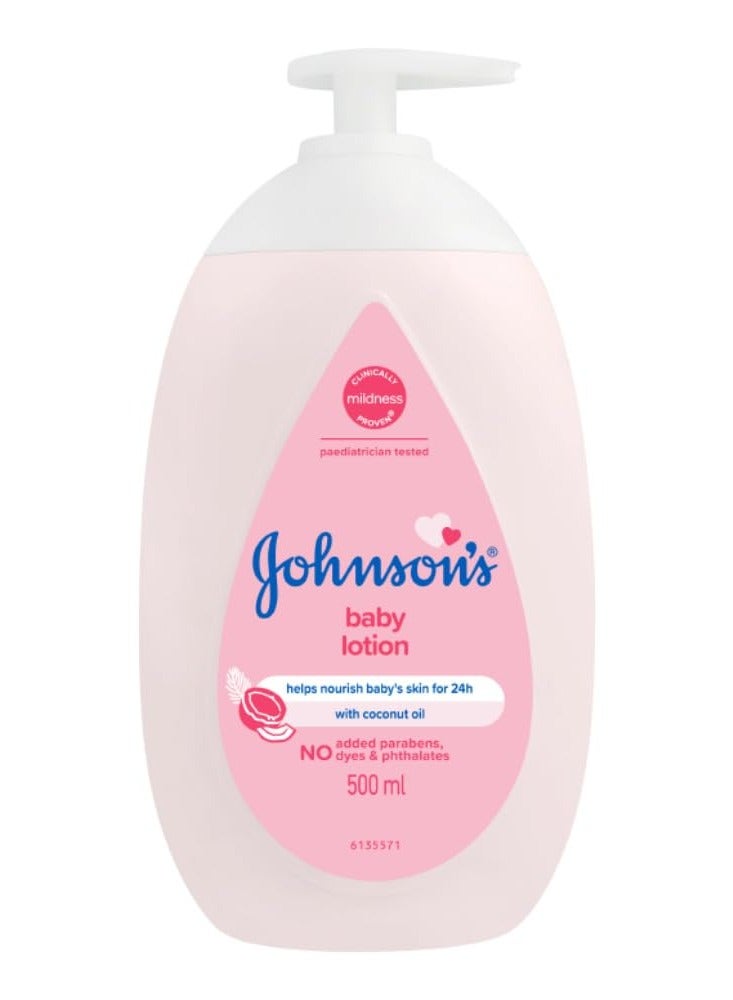Johnson's Baby Johnson's Baby Lotion 100% Natural Plant Oil Based 24H Moisturized & Soft Skin 500ml - Image 1