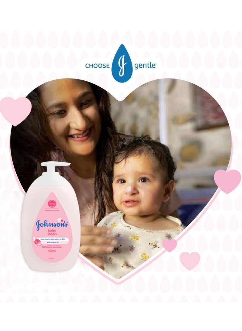 Johnson's Baby Johnson's Baby Lotion 100% Natural Plant Oil Based 24H Moisturized & Soft Skin 500ml - Image 5