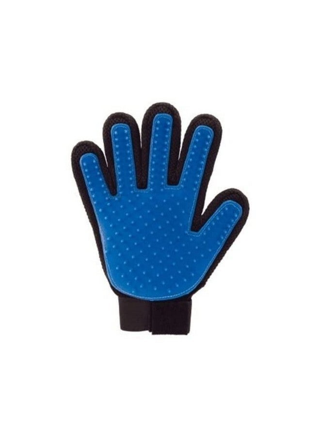 Generic Pet Hair Remover Glove - Gentle Pet Grooming Glove Brush - Deshedding Glove - Massage Mitt with Enhanced Five Finger Design - Perfect for Dogs & Cats with Long & Short Fur - 1 Pack (Right-Hand), Blue  - Image 5
