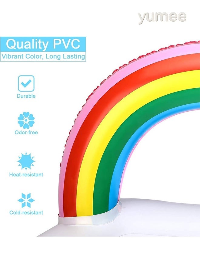 يمي حامل مشروبات قابل للنفخ للمسبح - حامل أكواب عائم مع 4 فتحات للمشروبات، ضروري لحفلات المسبح الصيفية على الشاطئ والسباحة (لعبة مائية ممتعة، مصنوعة من مادة PVC متينة) - Image 2