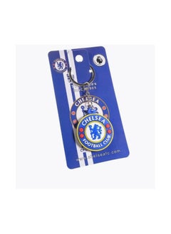MARIO DRAFTS Chelsea Football Club Official Logo Keychain, Metal Chain with PVC Pendant  - Image 2