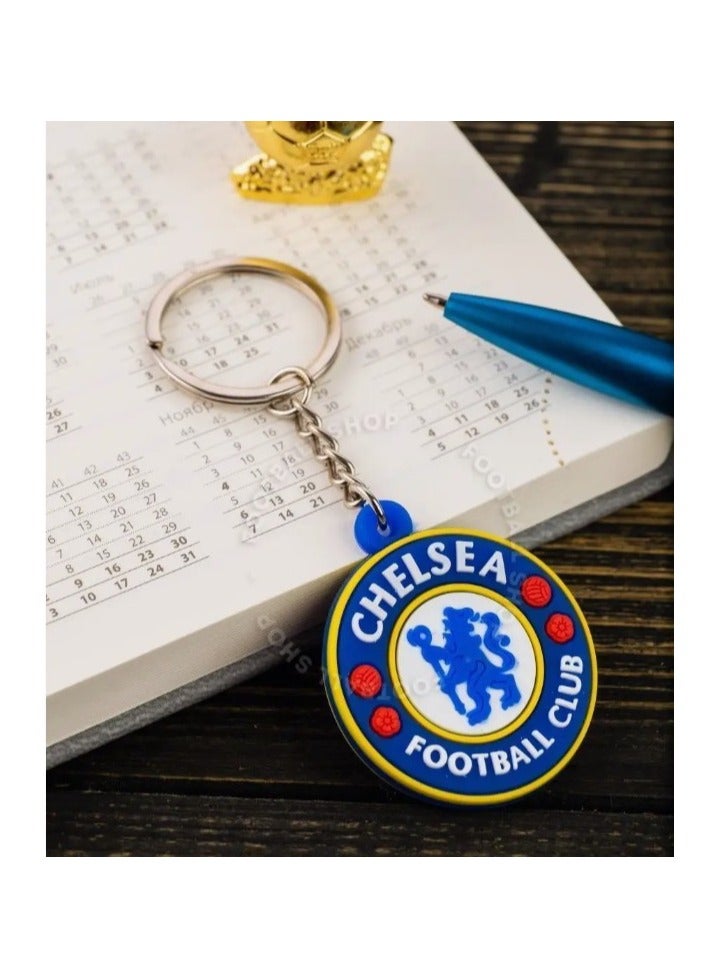 MARIO DRAFTS Chelsea Football Club Official Logo Keychain, Metal Chain with PVC Pendant - Image 3