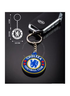 MARIO DRAFTS Chelsea Football Club Official Logo Keychain, Metal Chain with PVC Pendant  - Image 4
