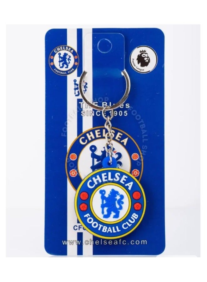MARIO DRAFTS Chelsea Football Club Official Logo Keychain, Metal Chain with PVC Pendant - Image 5