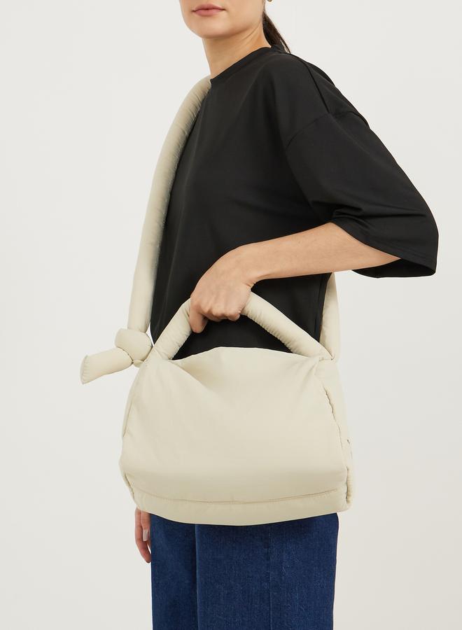 Styli Styli Minimal Print Handbag with Knotted Strap  - Image 3