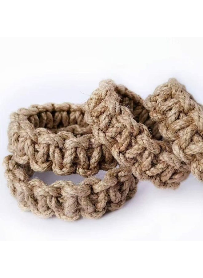 Nordic Bohemian Linen Rope Curtain Tiebacks, Handwoven Cotton Rope with Back Ties, Versatile Fasteners – Bestseller for Cross-Border Sales - Image 3