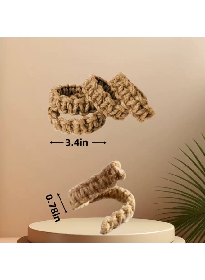 Nordic Bohemian Linen Rope Curtain Tiebacks, Handwoven Cotton Rope with Back Ties, Versatile Fasteners – Bestseller for Cross-Border Sales - Image 5
