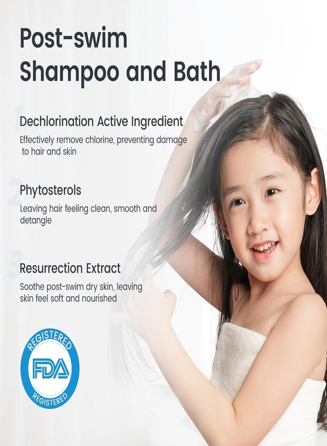 RUNBEN Kids Swim 2-in-1 Shampoo & Body Wash, After Swim Care for Baby, Chlorine Removal Wash for Swimmers, Hydrating & Gentle for Sensitive Skin, Specially Developed for Children Swimming, 3.35 oz - Image 3