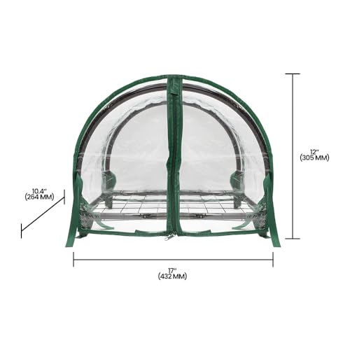 Zenport SH3270-12.5 1-Foot High Balcony Greenhouse for Protected Patio, Mini Clear - Image 4