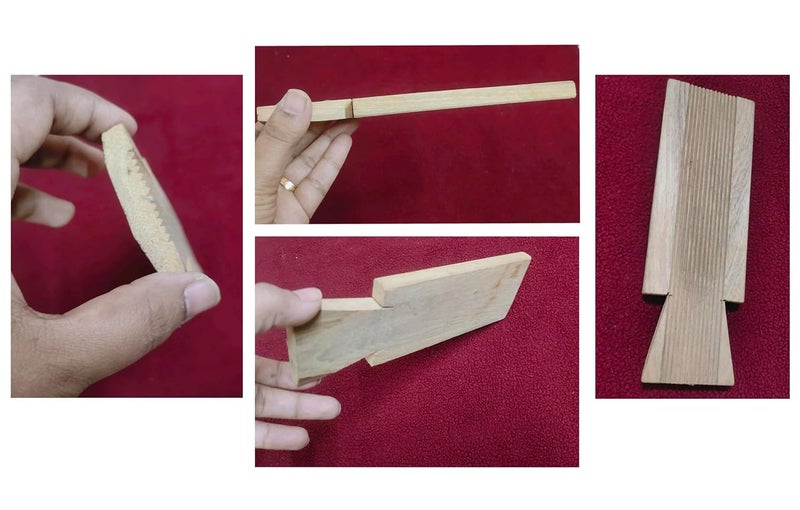 Ervio Wooden Gavvalu Maker Board | Traditional Gavvalu Peeta Chekka Chakka | Sweet Shells Maker for Bellam Gavvalu, Gujiya, Kajjikayalu | Wooden Gnocchi & Pasta Shaper Tool - Image 5