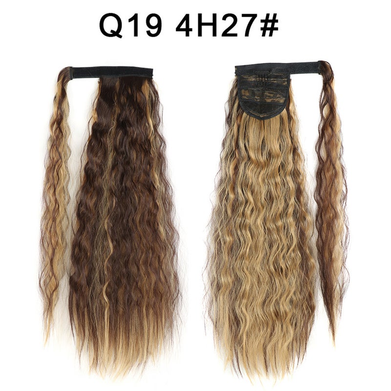 Generic Xuchang Magic Tape Corn Curly Ponytail Extension Q19  4H27#