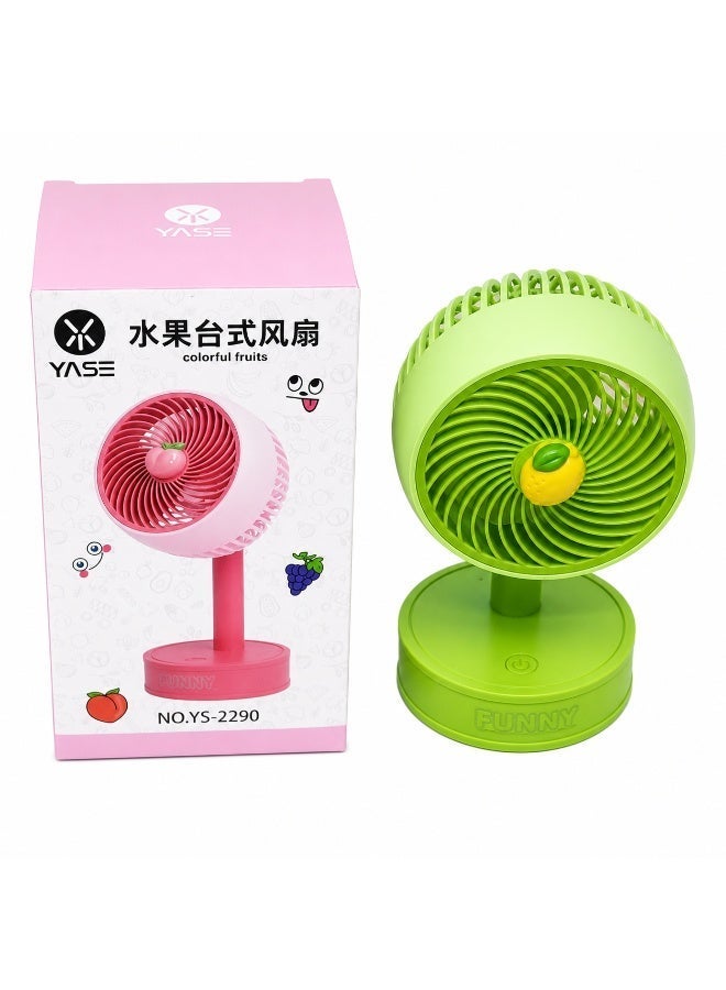 Portable USB Rechargeable Mini Desk Fan, 3-Speed Personal Cooling Fan with Adjustable Angle, Quiet Operation for Office Home Travel - Image 2