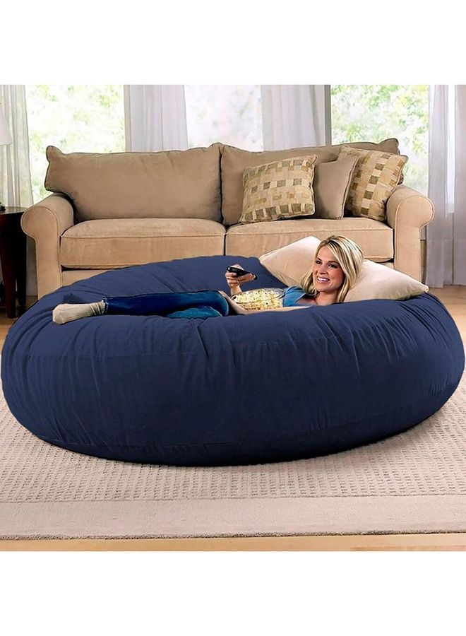 Comfy كيس حبوب سرير مخملي ناعم للغاية على شكل شرنقة باللون الأزرق 