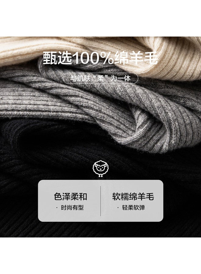 Hengyuanxiang Fashion Buttonwomen'S Wool Sweater Round Neck Autumn Winter Knitted Cardigan Versatile Sweater Coat - Image 5