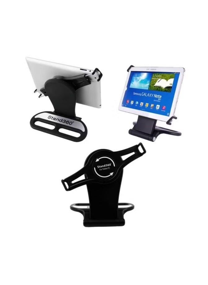 ELTRAZONE Universal 360 Degree Rotatable Tabletop iPad Stand – Adjustable, Foldable Holder for Tablets 7-10 Inch, Compatible with iPad, Android Tablets, and More – Stable, Portable, and Perfect for Watching, Working, or Video Calling  - Image 3