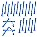 Bremorou 20 Pcs Perm Rods For Short Hair Small Plastic Hair Perming Rods And Rollers Curling Roller Perm Rod Medium For Long Hairs (Blue, 0.35 Inches) - Image 2
