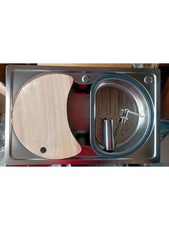 Kitchen Sink Special For Large Kitchens (Basin 72 In 45Cm Drain 5 Inch Large) 