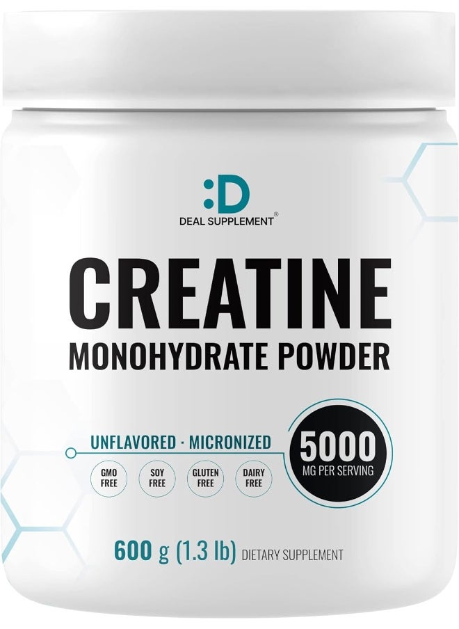 DEAL SUPPLEMENT Instant Creatine Monohydrate Powder 120 Servings - 5000Mg(5G) Per Serving | Unflavored Micronized Creatine | Improve Performance & Preworkout Recovery | Vegan, Keto | Non-Gmo, No Filler  - Image 1