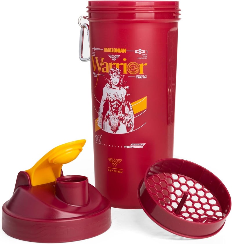 SmartShake Protein Shaker Bottle for Protein Mixes - 33 oz | (Wonder Women) - Image 1