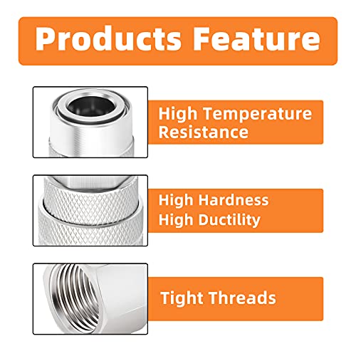 GASHER 12PCS 1/4-Inch Female Industrial Coupler,1/4 Basic Flow Quick Connect Air Coupler - Image 3