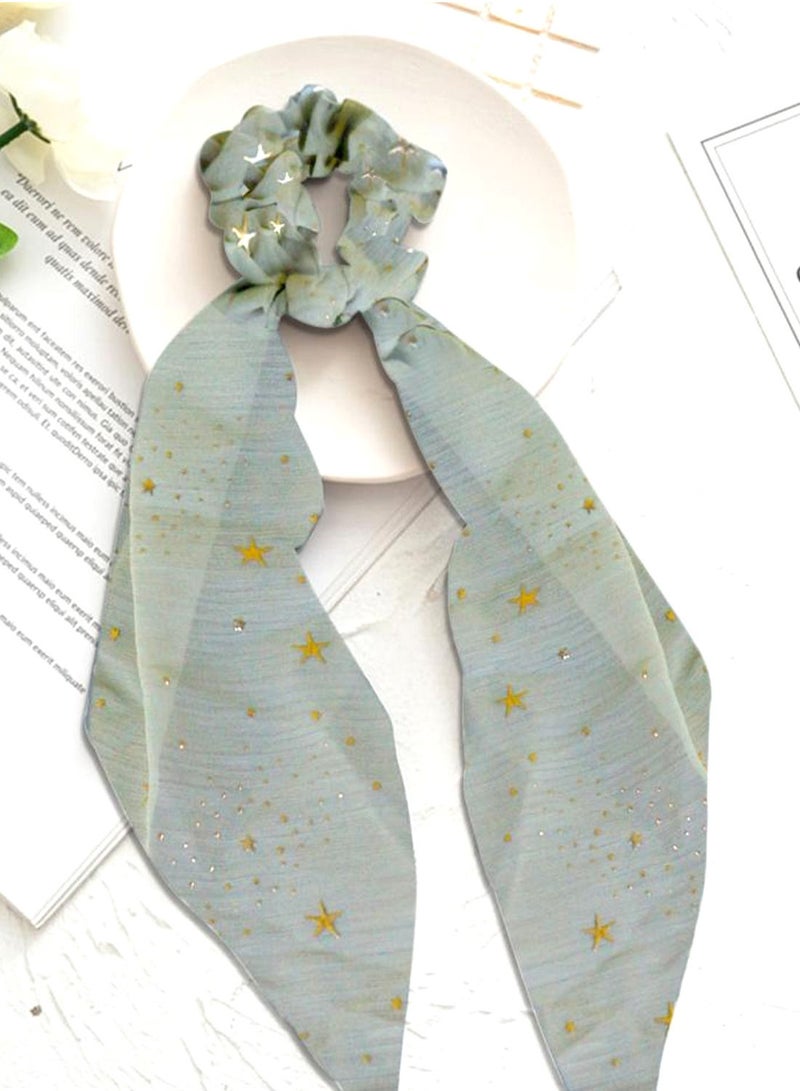 اليسا قطعة واحدة من وشاح ربطات الشعر بفيونكة شريطية - Image 4