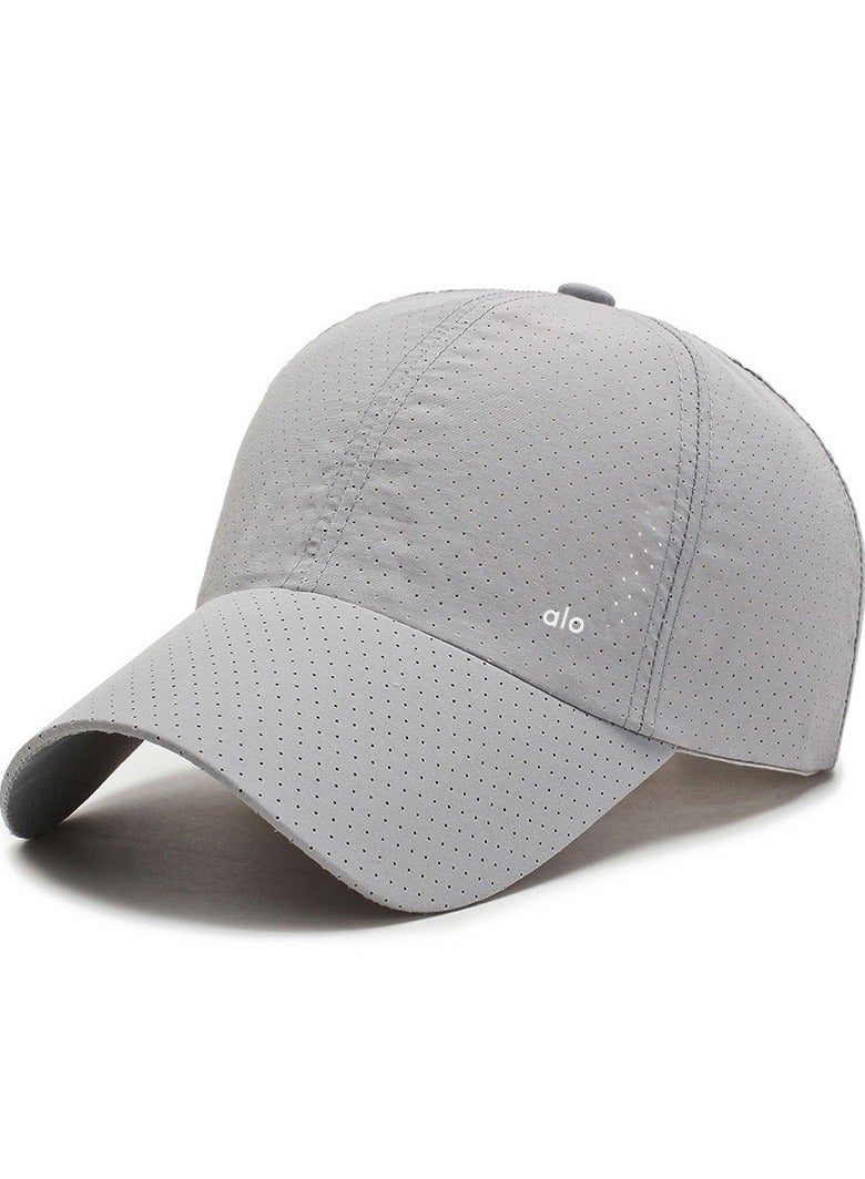Alo Yoga Lightweight Breathable Mesh Outdoor Sports Cap with Sun Protection and UV Blocking Function (Covered with Net Eyelets)