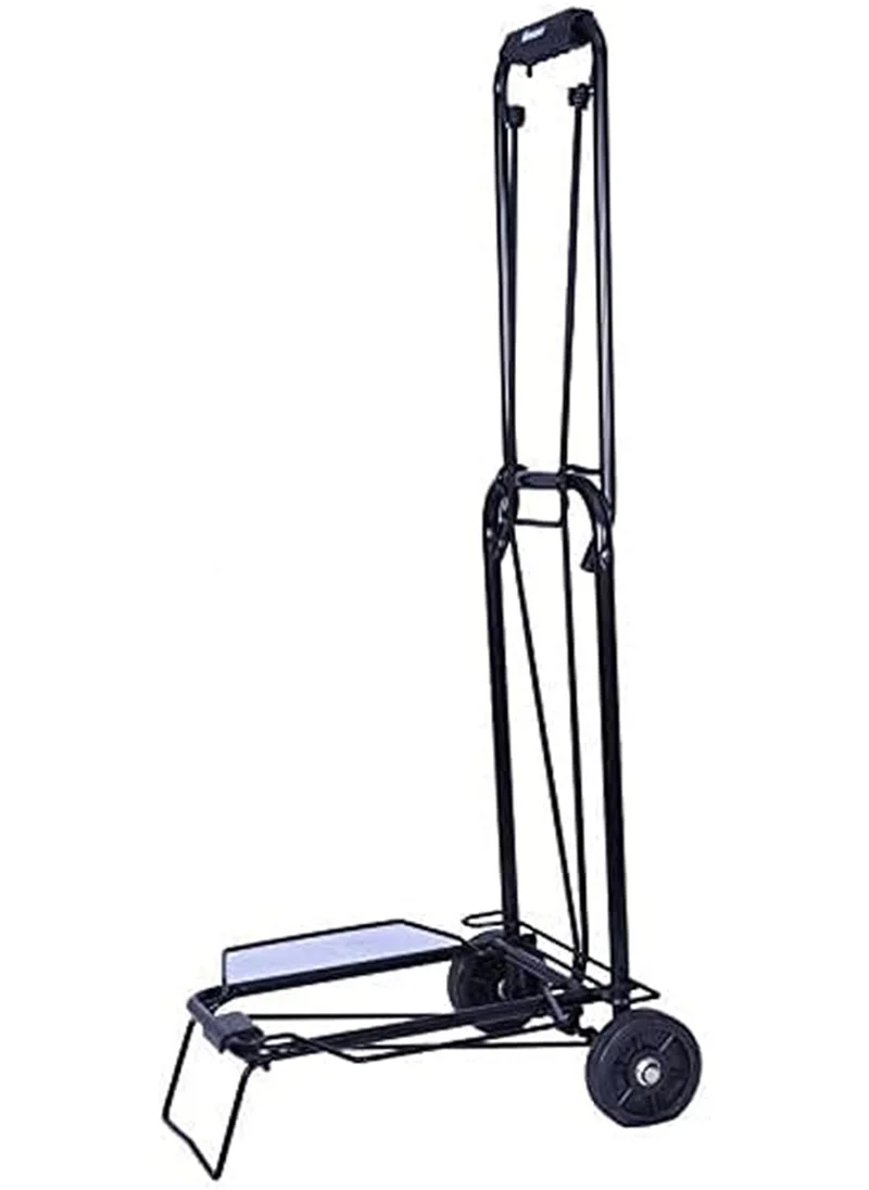 إيمينينت Luggage Carrier Lightweight 2 Wheels Portable Foldable Cart Dolly Collapsible with Bungee Cords Black 501HT Black