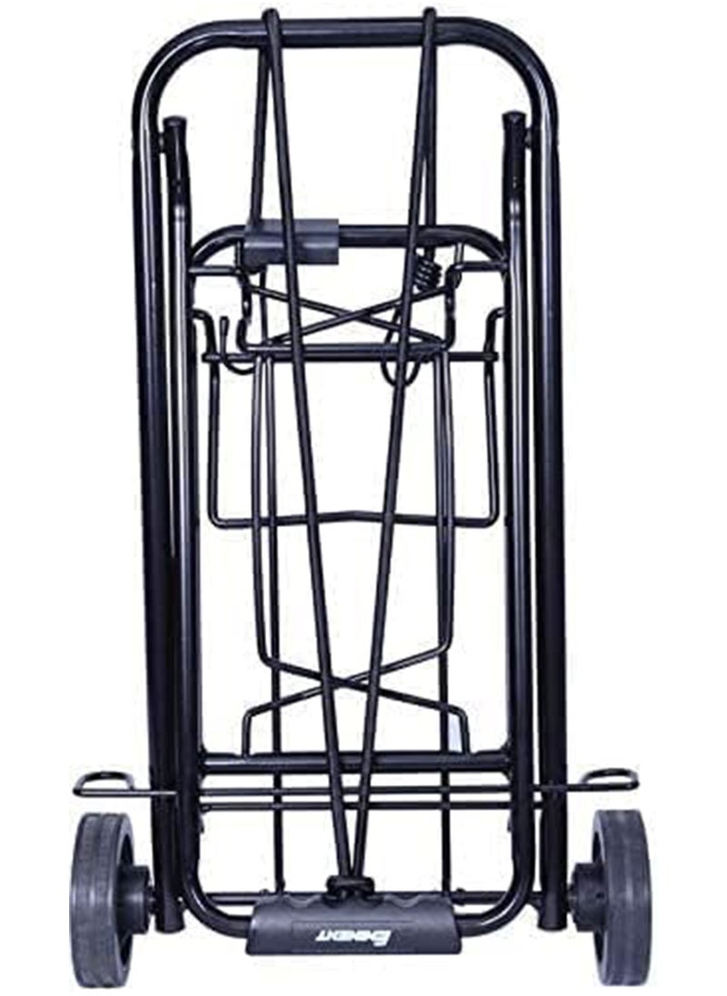eminent Luggage Carrier Lightweight 2 Wheels Portable Foldable Cart Dolly Collapsible with Bungee Cords Black 501HT Black  - Image 4
