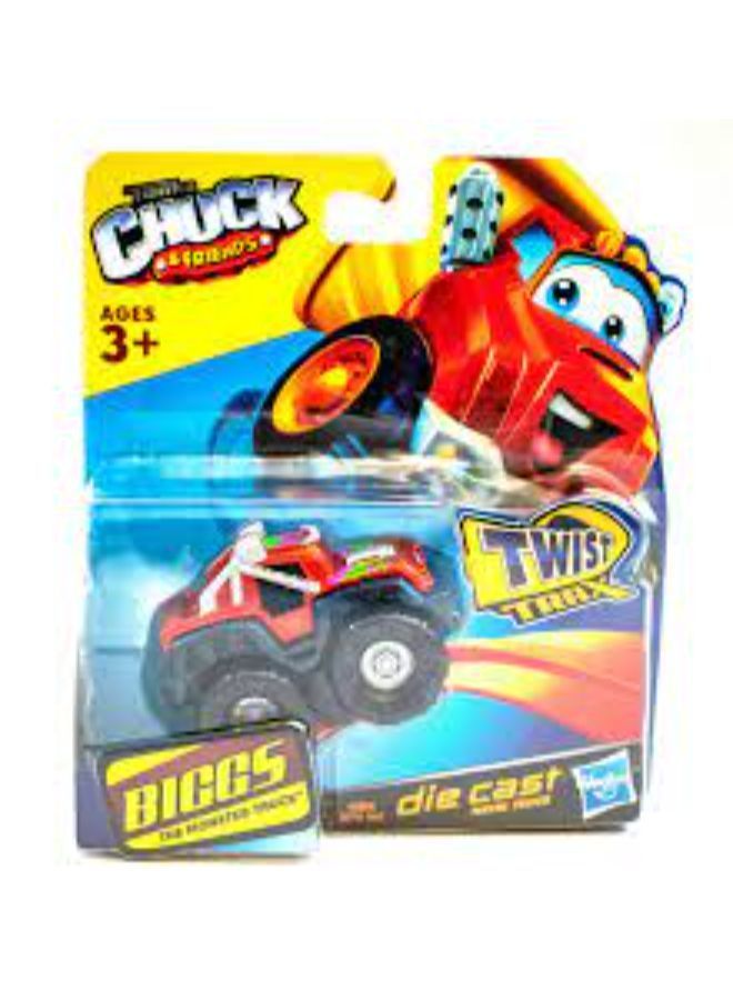 UN TONKA CHUCK & FRIENDS BIGGS THE MONSTER TRUCK DIE CAST TWIST TRAX