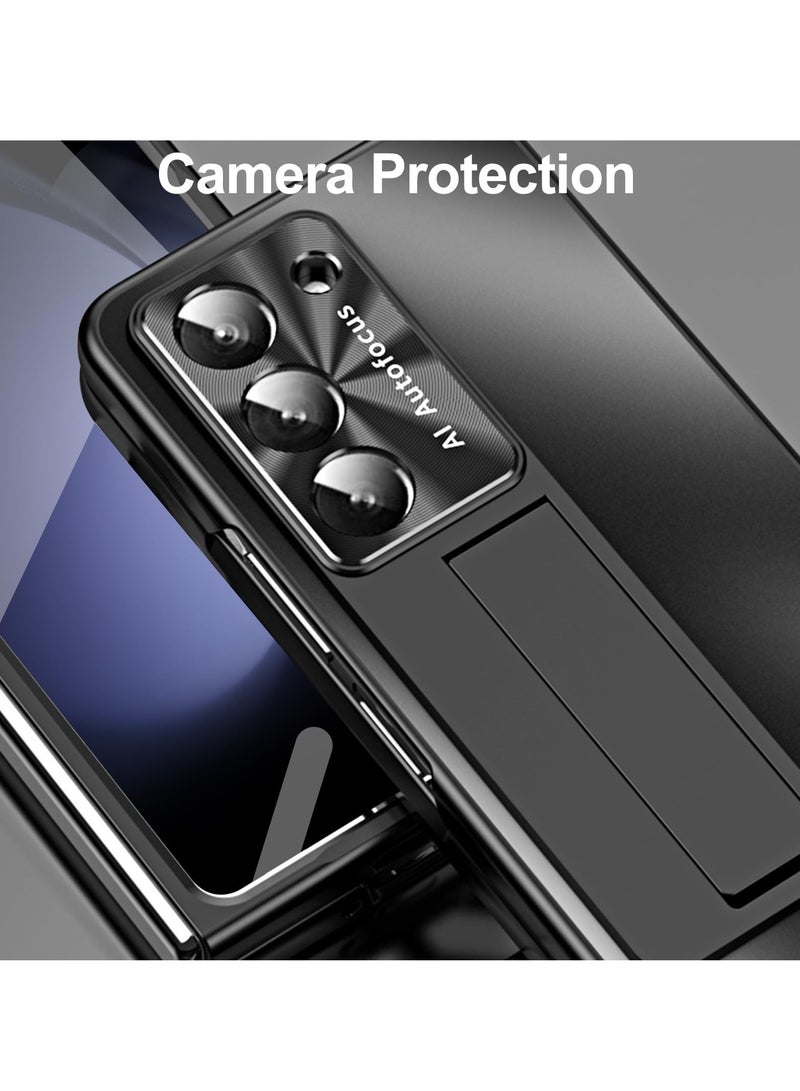 SYOSI Case for Samsung Galaxy Z Fold 5 with S Pen Pen Holder and Screen Protector Hinge Coverage Protection Luxury Phone Cover Stand Adjustable Shockproof Cover All Inclusive Case Black - Image 5