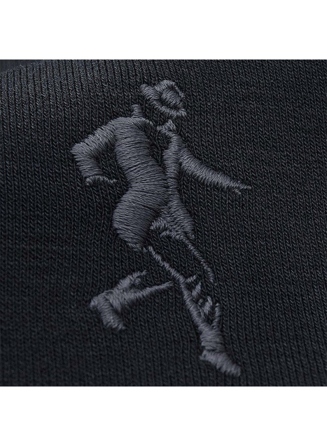 DANCING WOLVES Dancing With Wolves Sweatshirt For Men, Autumn And Winter Style, Versatile Small Dance Round Neck Men's Sweatshirt, 001 Black, Size 180 - Image 5