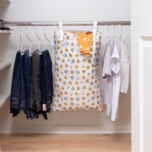 Bumkins Disney Waterproof Hanging Wet Bag Large for Baby Laundry Dirty Clothes Travel Swim Suit Cloth Diapers Pool Towels Daycare Beach Zip Reusable Bag Vacation Packing XL Winnie the Pooh - Image 3