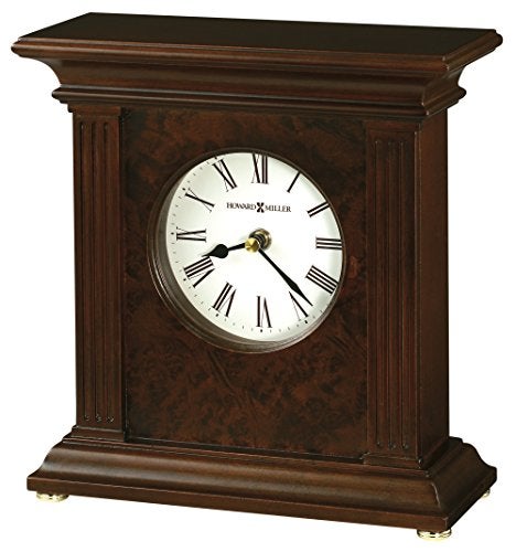 Howard Miller Howard Miller Andover Mantel Clock  Traditional Mantel Timepiece with Roman Numeral Dial Vintage Quartz Clock Design Classic Home Battery Operated Best for Office  Home Decor