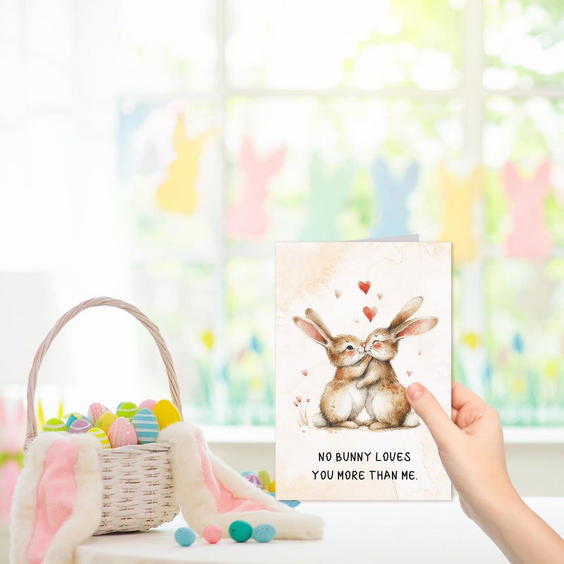 HEYINSHEN Easter Cards with Envelope Funny Easter Cards for Wife Easter Cards for Husband Romantic anniversary Card Funny Animal Pun Easter Card for Girlfriend Boyfriend Birthday Card for Daughter Son - Image 4