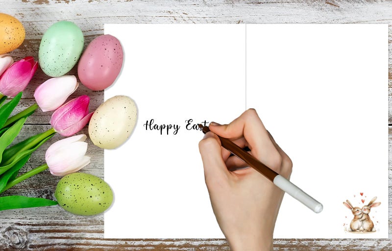 HEYINSHEN Easter Cards with Envelope Funny Easter Cards for Wife Easter Cards for Husband Romantic anniversary Card Funny Animal Pun Easter Card for Girlfriend Boyfriend Birthday Card for Daughter Son - Image 5