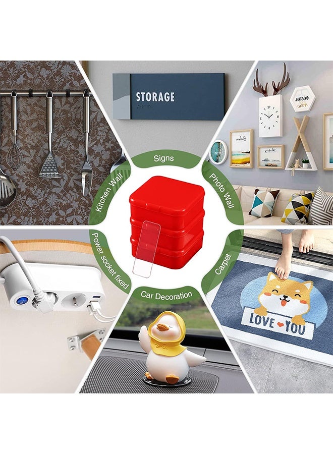 300 PCS Double Sided Tape Heavy Duty Reusable Double Sided Tape Transparent Nano Glue Seamless Self Adhesive Waterproof Seamless Wall Stickers Washable Tape - Image 3