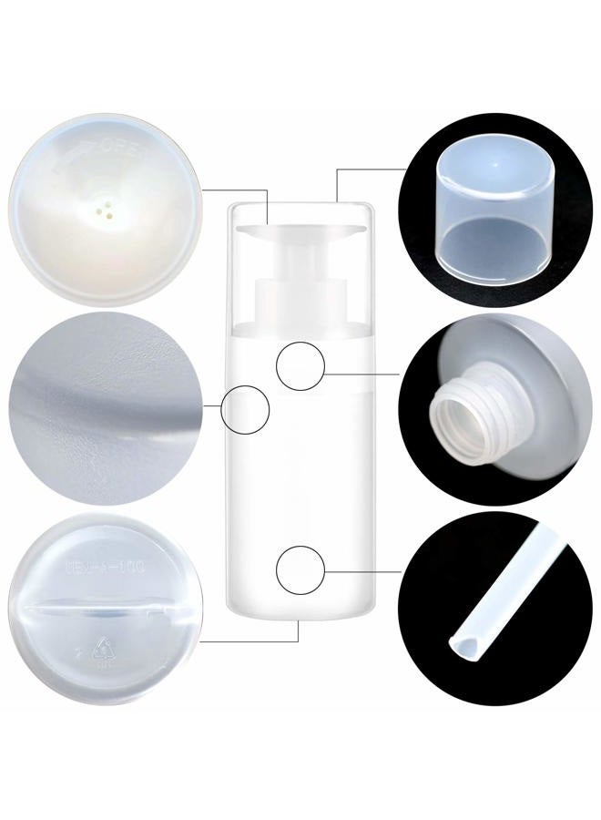Jiulory Acetone Pump Dispenser Push Down Pump Dispenser Alcohol Dispenser Bottle 3 Packs 100ml One-Touch Pump Bottle For Alcohol,Acetone,Nail Polish remover & Makeup Remover, Toner ect - Image 4