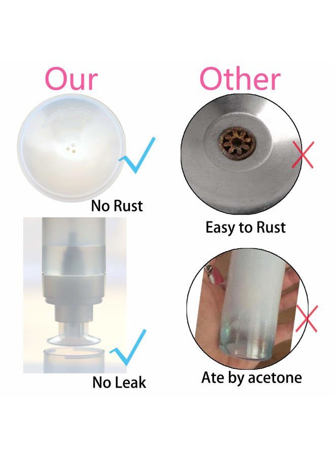 Jiulory Acetone Pump Dispenser Push Down Pump Dispenser Alcohol Dispenser Bottle 3 Packs 100ml One-Touch Pump Bottle For Alcohol,Acetone,Nail Polish remover & Makeup Remover, Toner ect - Image 3