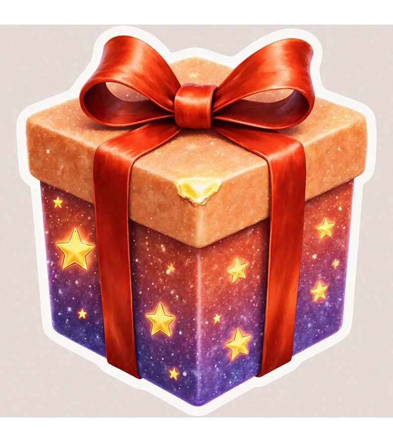 Magic Gift Box Vinyl Stickers 5pcs Self Adhesive Removable Decor - Image 5