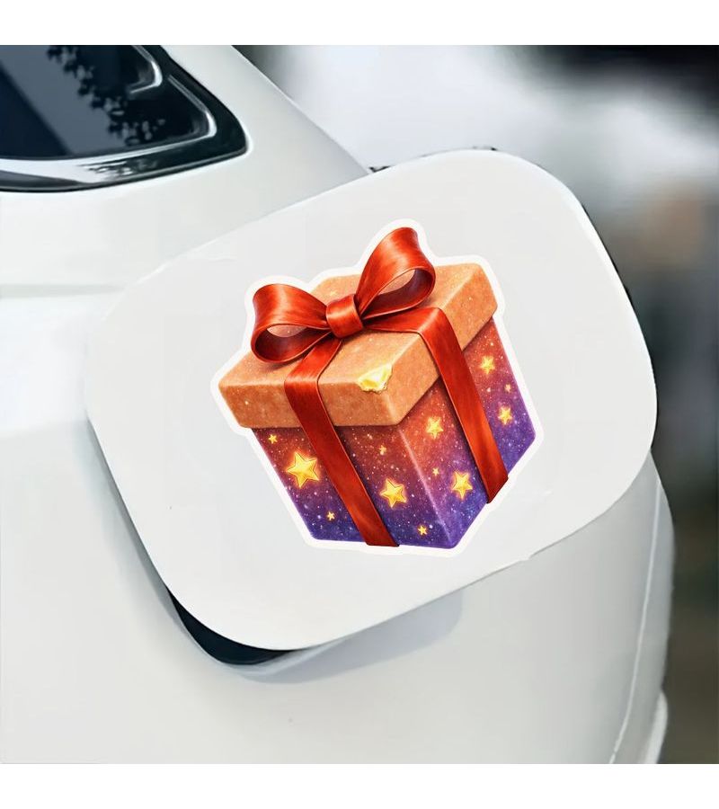 Magic Gift Box Vinyl Stickers 5pcs Self Adhesive Removable Decor - Image 2
