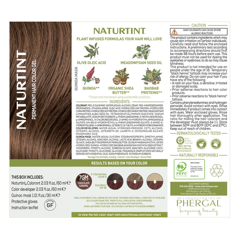 Naturtint 7GM Chocolate Caramel Permanent Hair Color (Pack of 6), Ammonia Free, Vegan, Cruelty Free, up to 100% Gray Coverage, Long Lasting Results (Packaging may vary) - Image 4