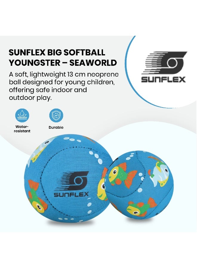 صنفليكس كرة صن فليكس يونغستر سيوورلد من النيوبرين  كرة لعب للأطفال للرمي والالتقاط والأنشطة المائية والخارجية - Image 2