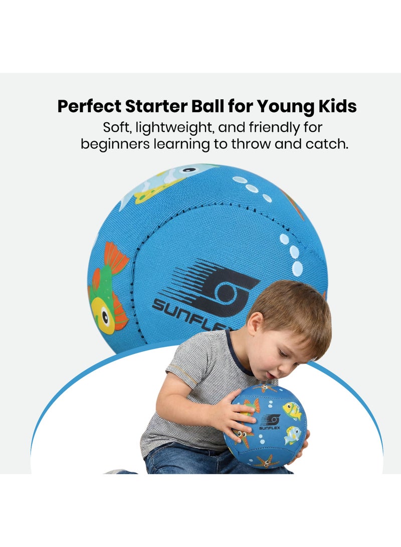 صنفليكس كرة صن فليكس يونغستر سيوورلد من النيوبرين  كرة لعب للأطفال للرمي والالتقاط والأنشطة المائية والخارجية - Image 5