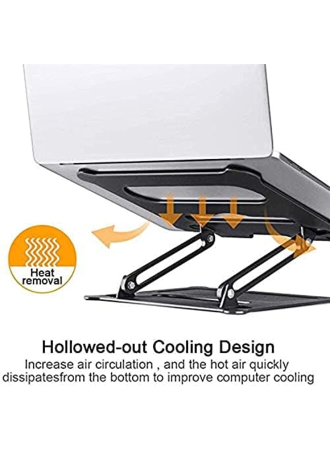 KASTWAVE Adjustable Laptop Stand Portable Laptop Computer Stand Rriser And Multi Angle Stand With Heat Vent To Elevate Laptop Holder Fit For Mac Notebook Lenovo More 10 17 Laptop - Image 2