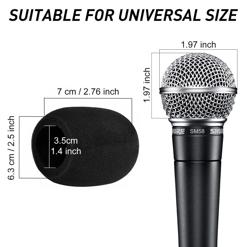 Mudder 5 Pack Foam Mic Cover Handheld Microphone Windscreen (5 Pack) - Image 2
