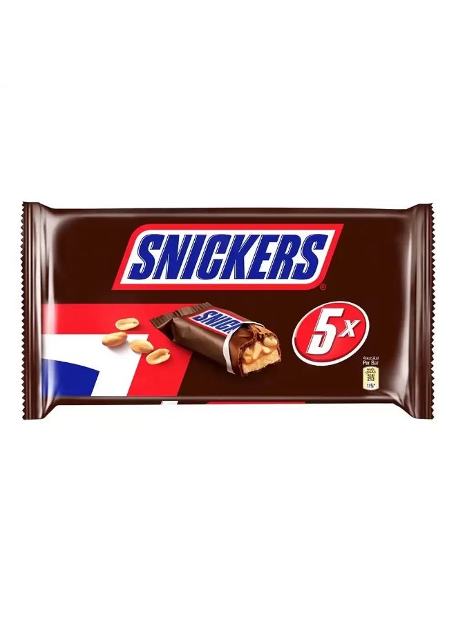 Snickers شوكولاتة سنكرز بالفول السوداني والكراميل - 5X45 جرام - Image 1