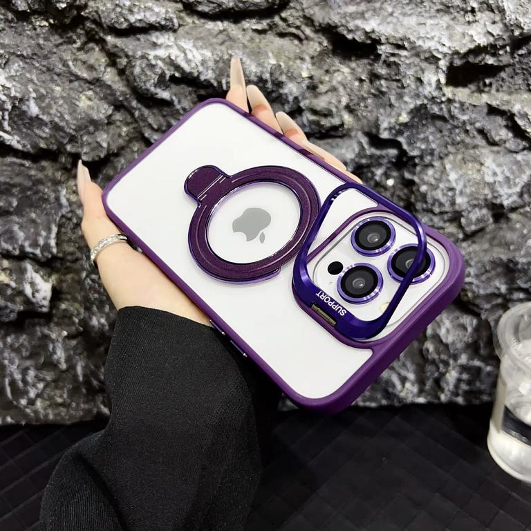 Advanced Protective Case for iPhone 15 pro with Kickstand and MagSafe ChargingAnd lenses to protect the camera - Image 1